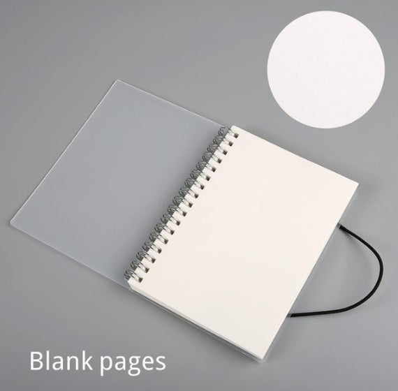 Clear Cover Spiral Notebook | 100gsm Cream Paper | Blank, Lined, Dotted, Grid, Diary & To-Do | A5 & A6