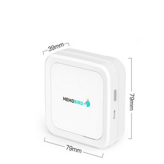Mini Bluetooth Thermal Pocket Printer | 900mAh Battery, iOS & Android | Network Printing | Pink & White