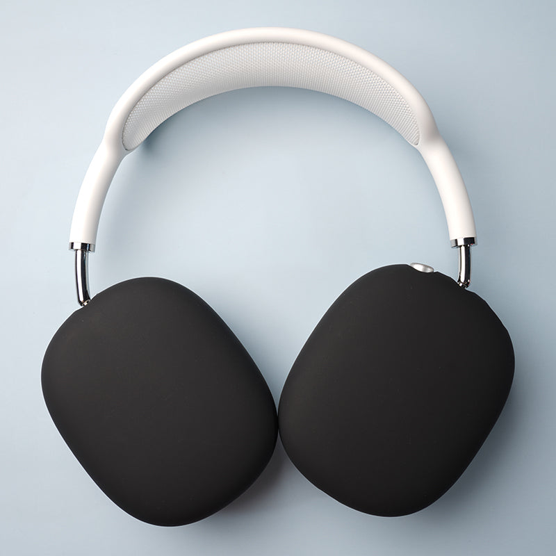 Silicone Protective Case for AirPods Max | Soft, Shockproof, All-Round Protection | Black & White