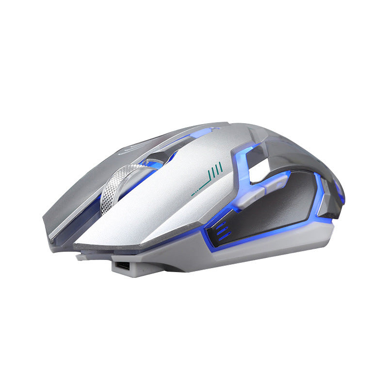 Wireless Rechargeable Silent Mouse | LED Backlit, Mute Clicks | USB | Desktop & Laptop | Black, White, Silver