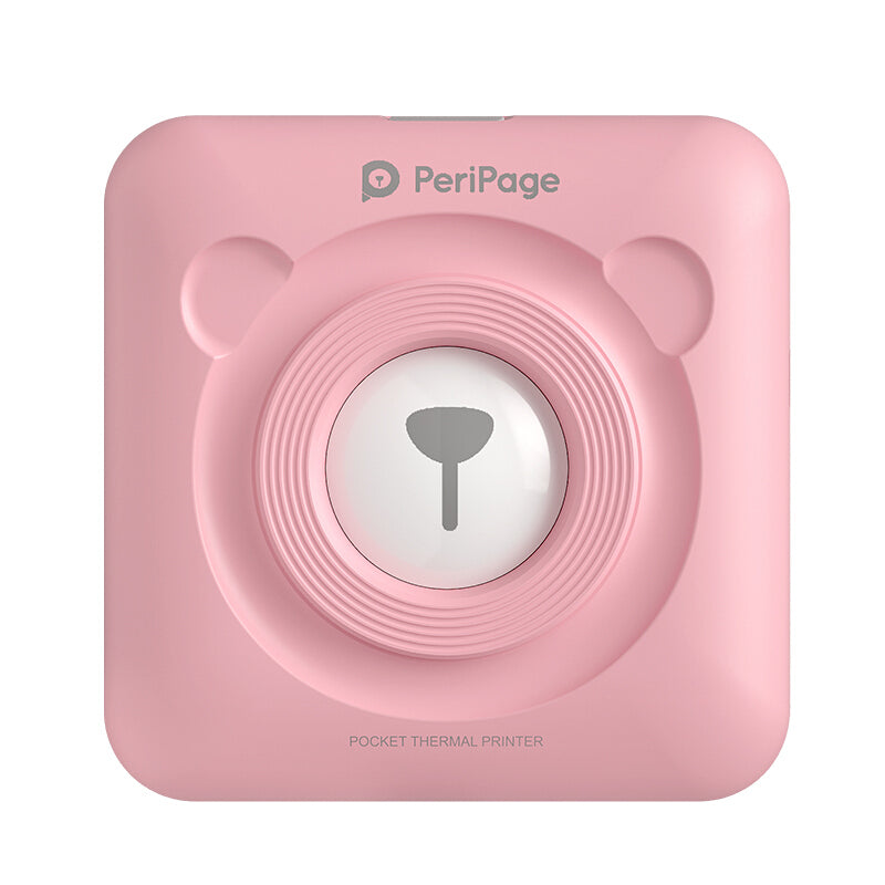 Peripage Mini Bluetooth Thermal Printer | No Ink | Photos, Labels & Stickers | 79×42×79mm | iOS & Android | Blue, Pink, Red & White | Printer & Paper Bundles