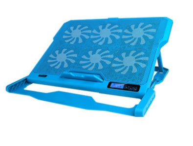 Laptop Cooling Pad | Metal Mesh | LCD Display | 6-Speed Control | Adjustable Stand | Air Cooling | 375×285mm | Normal, Luxury & Flagship