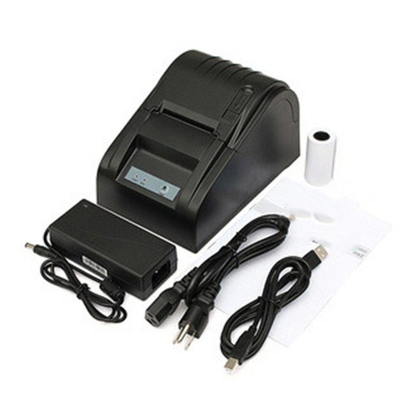 POS-5890T USB Thermal Receipt Printer | 58mm | DC 12V | Windows | Retail, Cafe & Restaurant | Black