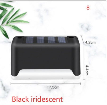 Solar LED Outdoor Step & Fence Light | Warm White | Auto On/Off | Waterproof | 75×44×42mm | European Style | Deck, Stairs, Garden & Pathway | 1–20pc Packs | Black & Brown