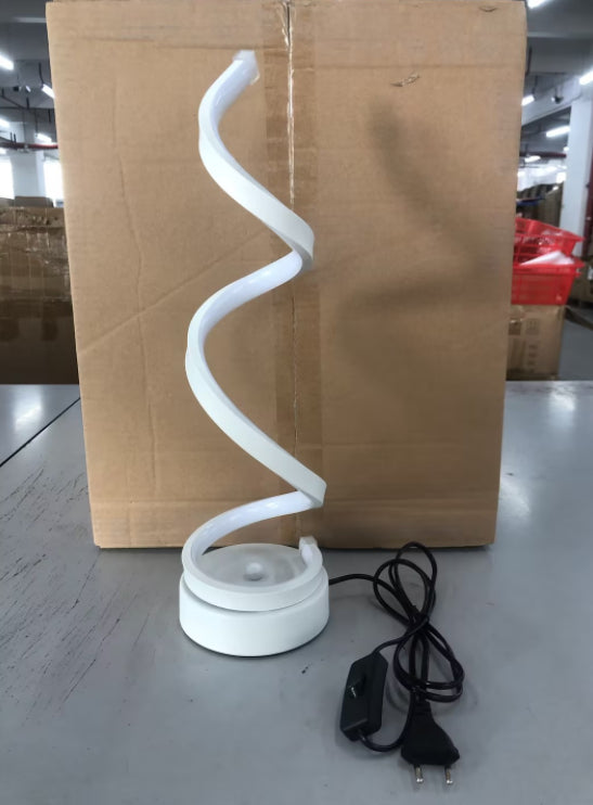 Modern LED Table Lamp | 24W | Metal Base & Acrylic Shade | Warm & White Light | Remote Dimming | D125×H450mm | 110–240V | Gold & White