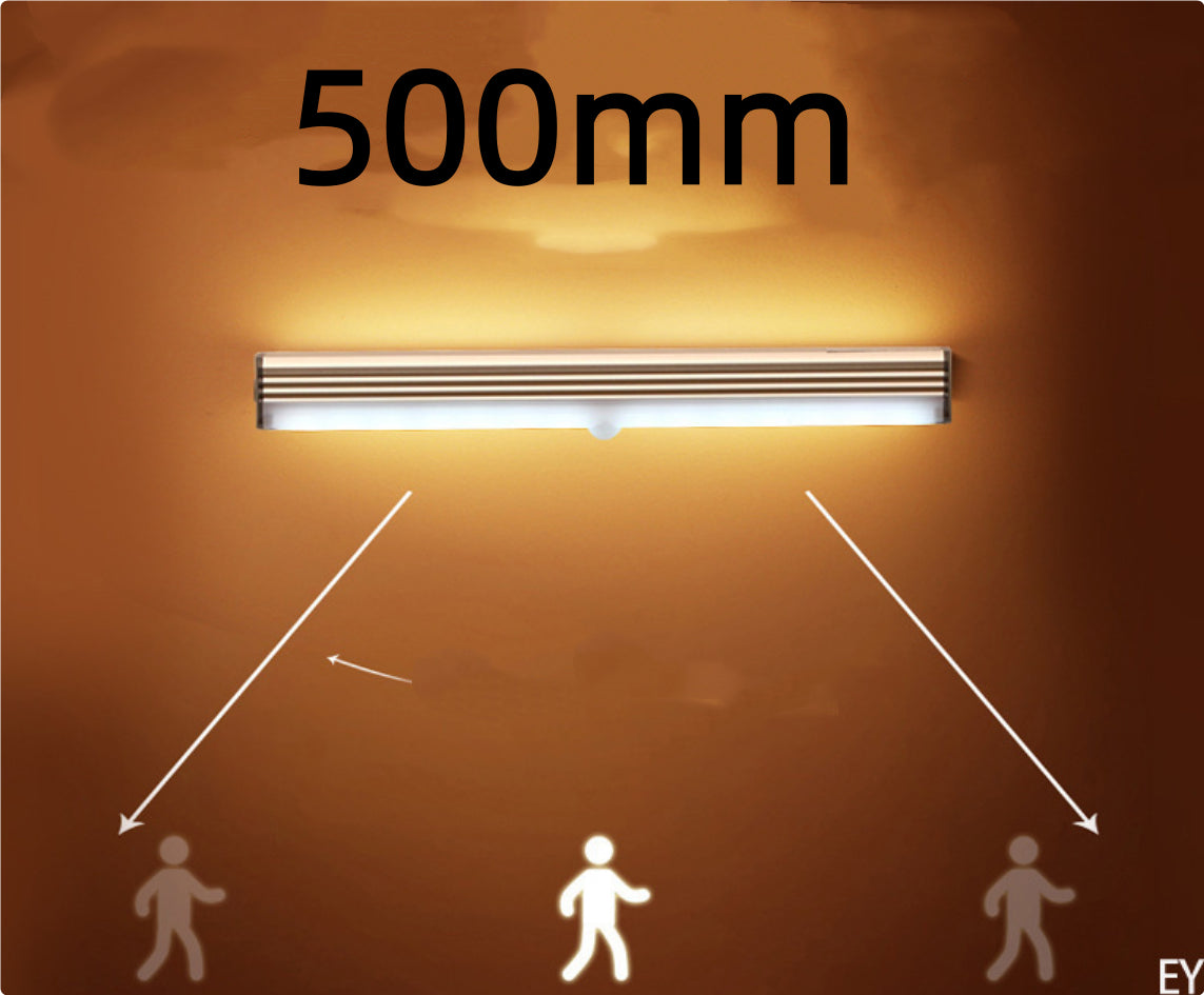 PIR Motion Sensor LED Light Bar | 0.5W | 450mAh | Micro-USB & Battery | 90° PIR | 3–5m | 20s Auto-Off | Cool & Warm White | 9cm–520mm | Cabinet, Wardrobe & Stair Light
