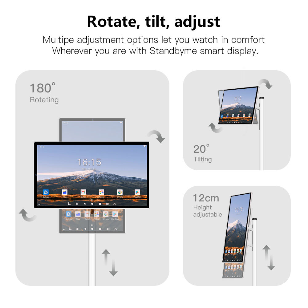 24-Inch Smart Portable TV | Touch Screen, 8-Core CPU, 128GB, 13MP Camera & Built-in Battery