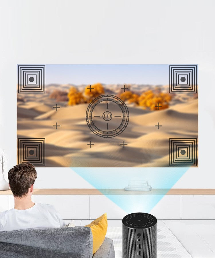 DLP Mini Smart Projector | 200 ANSI, 150", Auto-Focus, Android & 8000mAh Battery