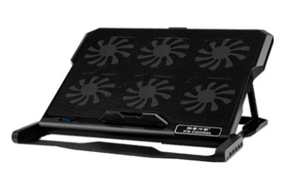 Laptop Cooling Pad | Metal Mesh | LCD Display | 6-Speed Control | Adjustable Stand | Air Cooling | 375×285mm | Normal, Luxury & Flagship