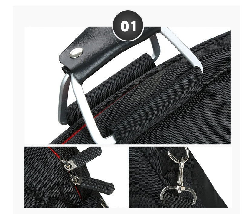14" Nylon Laptop Tote Bag | Wear-Resistant, Lightweight Carry Bag | Black, Red & Wine Red