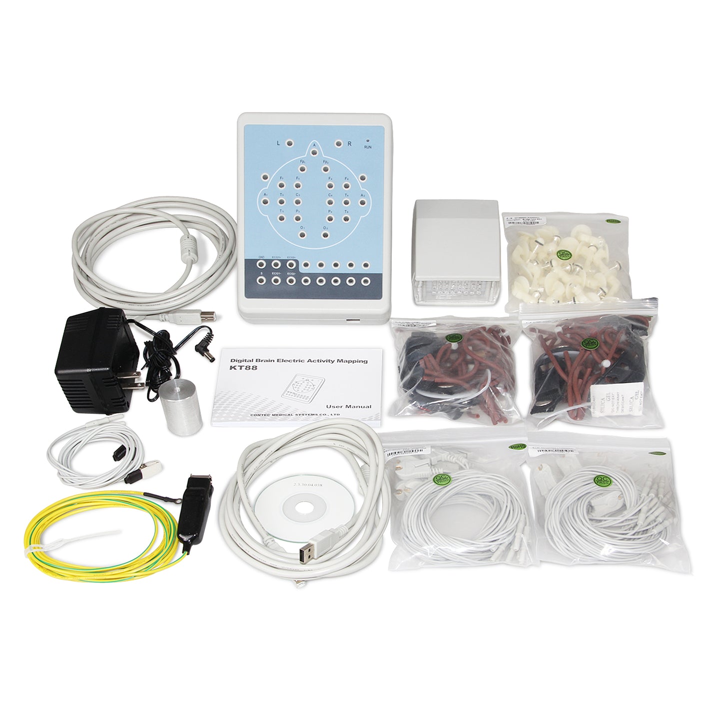 CONTEC KT88-1016 16-Channel Digital EEG & Brain Mapping System | CE Certified