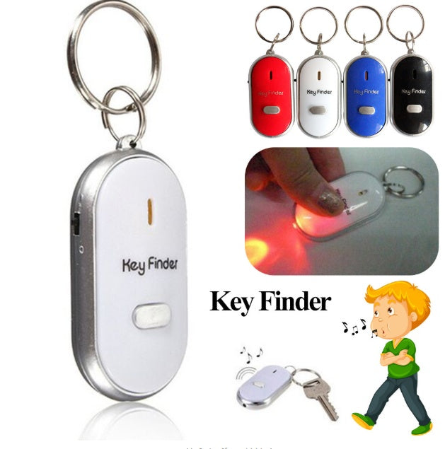 Whistle-Activated Voice Control Key Finder | 8–10m Range | Anti-Lost | ABS | 4 Colours
