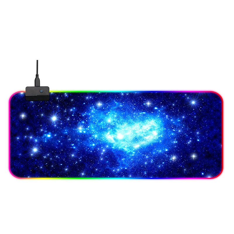 RGB LED Gaming Mouse Pad | 11 Lighting Modes | Anti-Slip Rubber Base | Micro-Textured Surface | USB Powered | 350–900mm Sizes | Wired & Wireless Charging