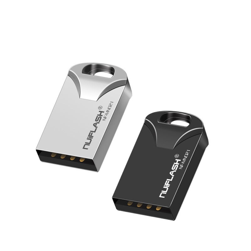 Mini USB Flash Drive | USB 2.0 | 4GB–128GB | Black & Silver | Solid State Storage