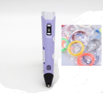 3D Printing Pen with PLA Filament | Adjustable Temp & Speed | LED Indicator | 185×45×10mm | Blue, Pink, Purple, Yellow & Camouflage | US/UK/EU/AU/USB | Pen & Filament Bundles