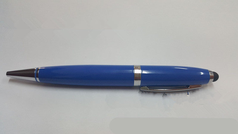 2-in-1 Metal USB Flash Drive & Stylus Pen | USB 2.0, 256MB–128GB | Black, Blue, Grey, White