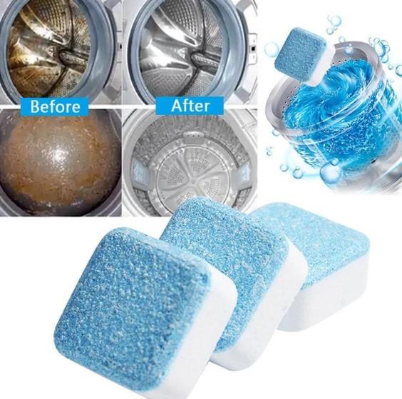 Washing Machine Tub Cleaning Bomb Tablets | Active Oxygen | Deep Clean | Deodorises | 15g Each | 1–100pcs | Blue & White | All Machine Brands