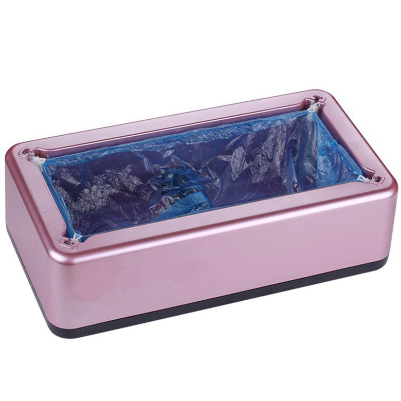 Automatic Disposable Shoe Cover Dispenser | 42×21×13cm | Blue, Gold, Purple, Silver & Rose | Machine Only, With 100pcs Shoe Covers & Gift Box Set | Home, Office & Medical Use