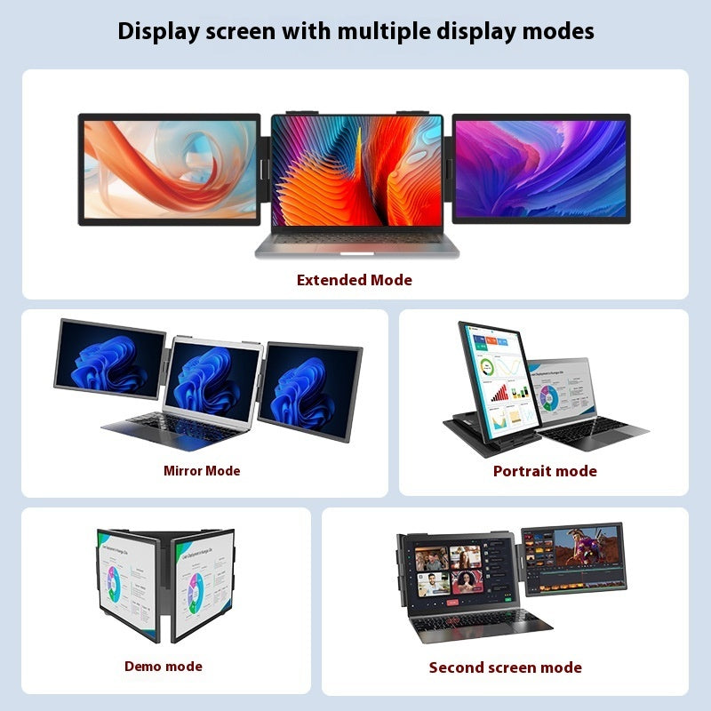 14" Portable IPS Monitor | 1080P FHD | USB-C & HDMI | 250cd/m² | 6ms | Office & Laptop Extension