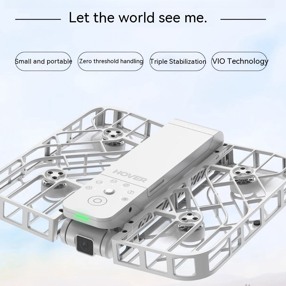 Hafu X1 Follow-Me Camera Drone | Magnesium Alloy, Auto-Tracking (Black/White)