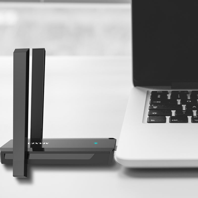 300Mbps WiFi Signal Amplifier & Repeater | MTK Chip, Dual-Side Heat Sink, Compact Design | Black