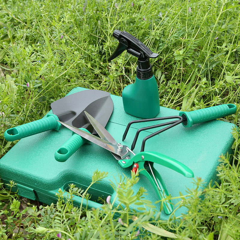 Garden Tool Set | Iron Head & Plastic Handle | Single, 5-Piece & 10-Piece Sets | Green & Purple | Trowel, Rake & More | Lightweight & Durable | Home Garden & Planting