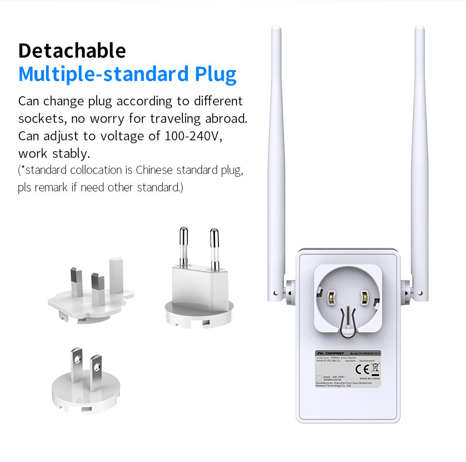 AC1200 Dual-Band WiFi Range Extender | 1200Mbps | 2.4G & 5G | Repeater Router Access Point | 4 Antennas