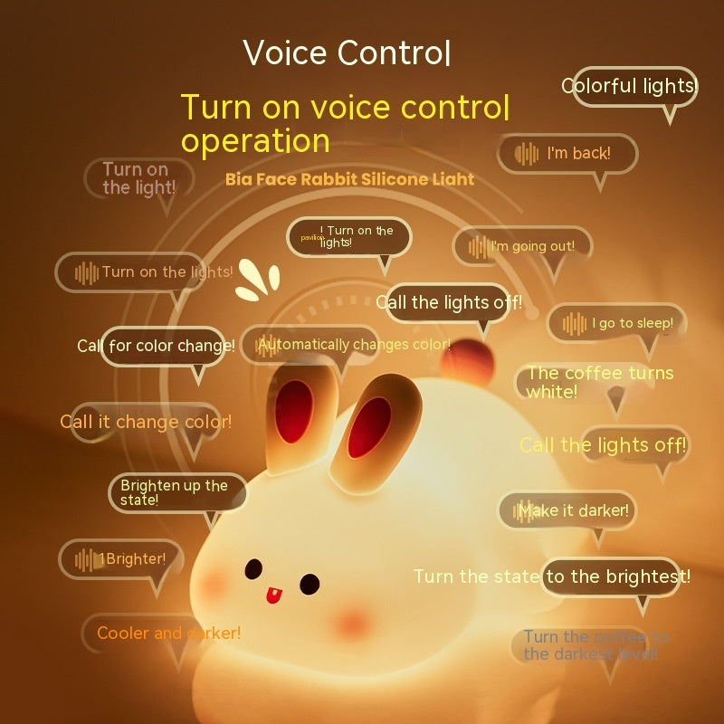 Cute Silicone Animal Night Light for Kids | Touch | 3 Brightness | 30-Min Timer | 1200mAh | Type-C | 6–8hr | 143×109×85mm | Bunny & Duck | Bedroom & Nursery Gift