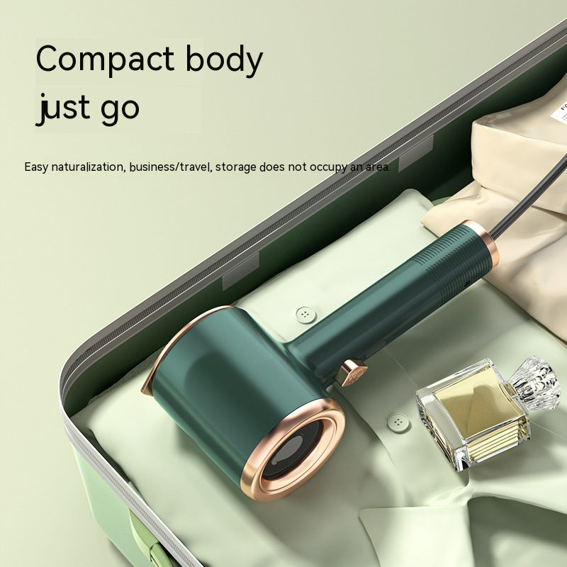 33W Handheld Portable Garment Steamer | Titanium Panel | 50ml | 111–240V | AU/CN/EU/UK/US Plug | Flat & Hanging | All Fabrics | Beige, Green & Light Purple | Travel & Home
