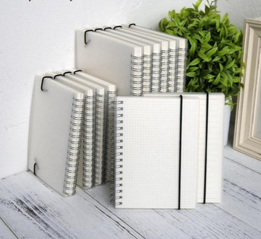Clear Cover Spiral Notebook | 100gsm Cream Paper | Blank, Lined, Dotted, Grid, Diary & To-Do | A5 & A6