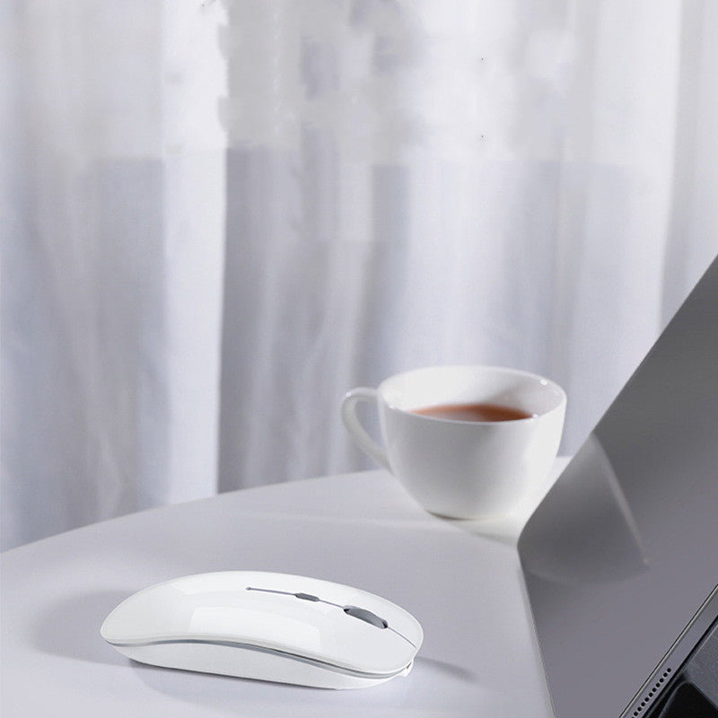 Rechargeable Wireless Bluetooth Mouse | 1600 DPI | 3-Speed | 4 Buttons | Laptop & iPad | Black & White