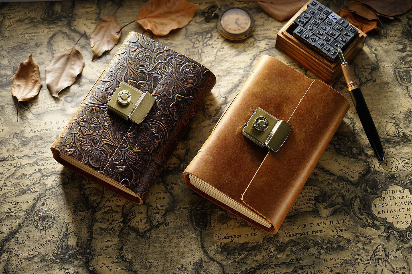 Vintage Genuine Leather Notebook | First-Layer Cowhide | A5 / A6 / A7 | Retro Journal | 2 Colors