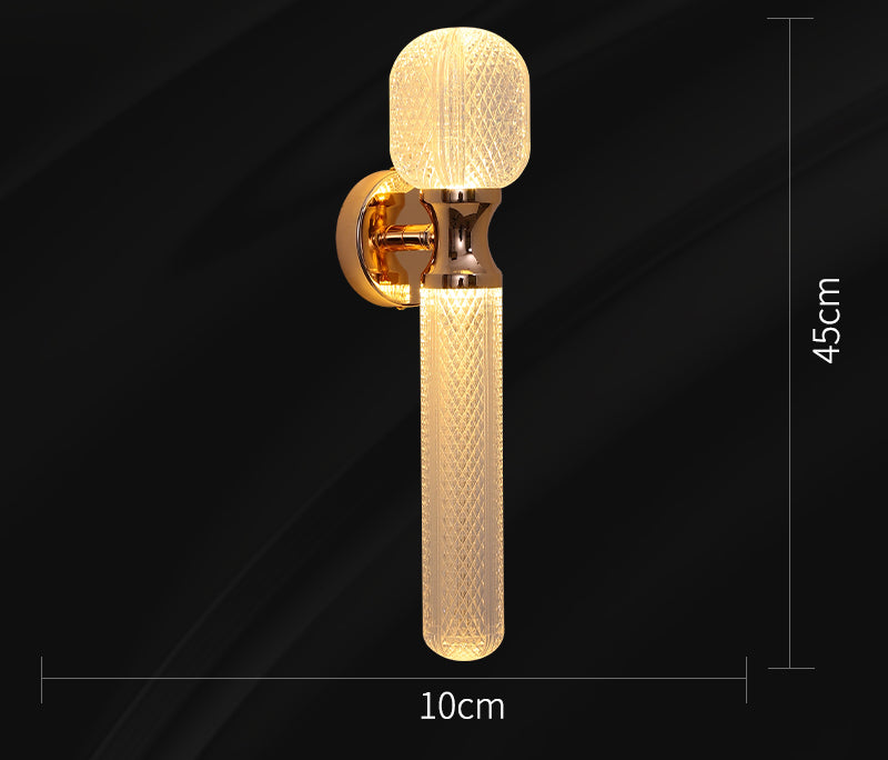 Modern Nordic Minimalist G4 Wall Lamp | Electroplated Hardware & Acrylic | 220V | Small & Large | Living Room, Bedroom & Stairwell | 3 Finishes