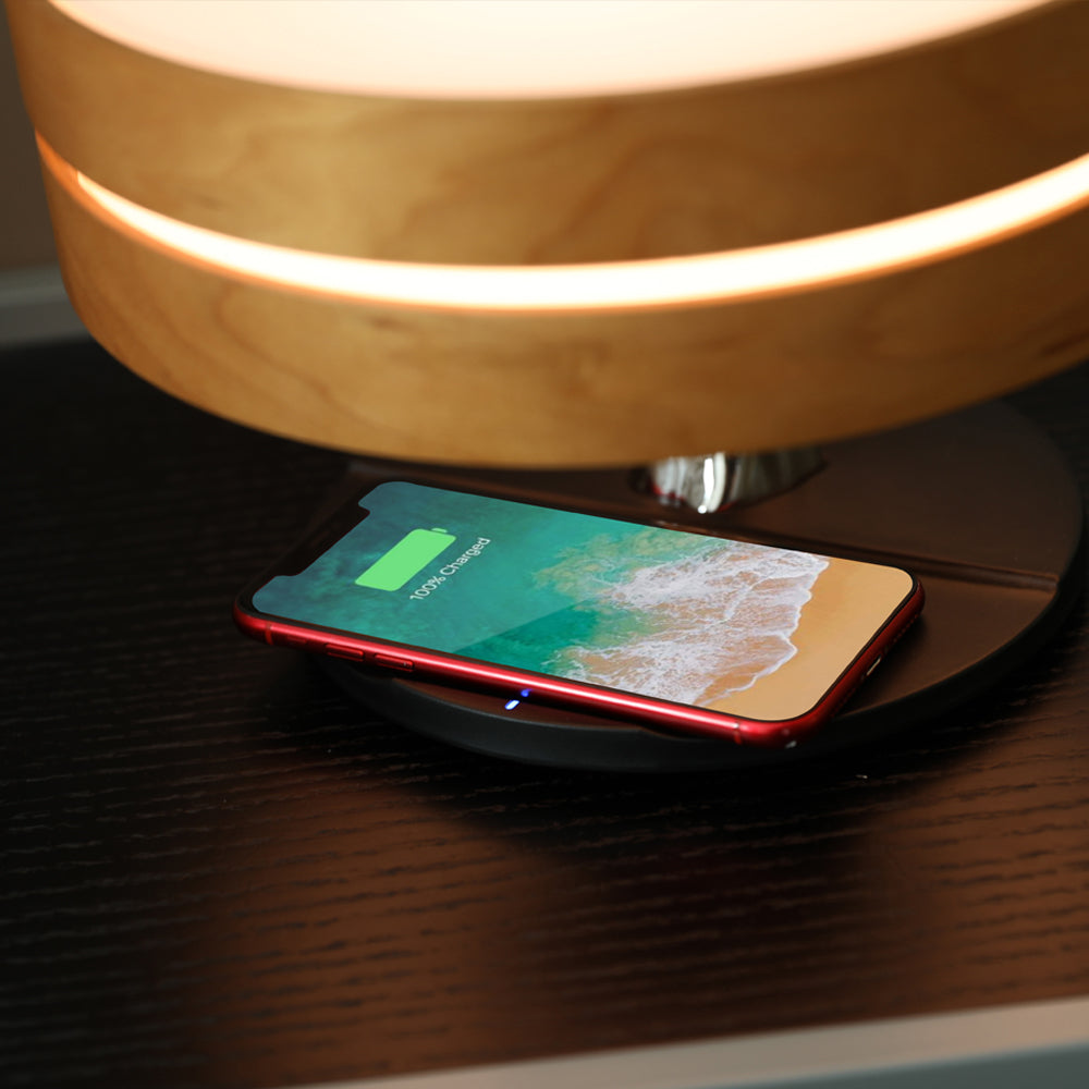 LZ-S2020 Smart LED Lamp | Bluetooth 5.0 Speaker, Wireless Charger, Dual Color Temp, USB-C, Living Room