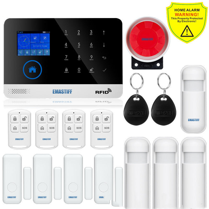 GSM Wireless Anti-Theft Alarm System | 100 Zones | 100 Wireless Devices | Home, Shop & Warehouse | Model W2B | White