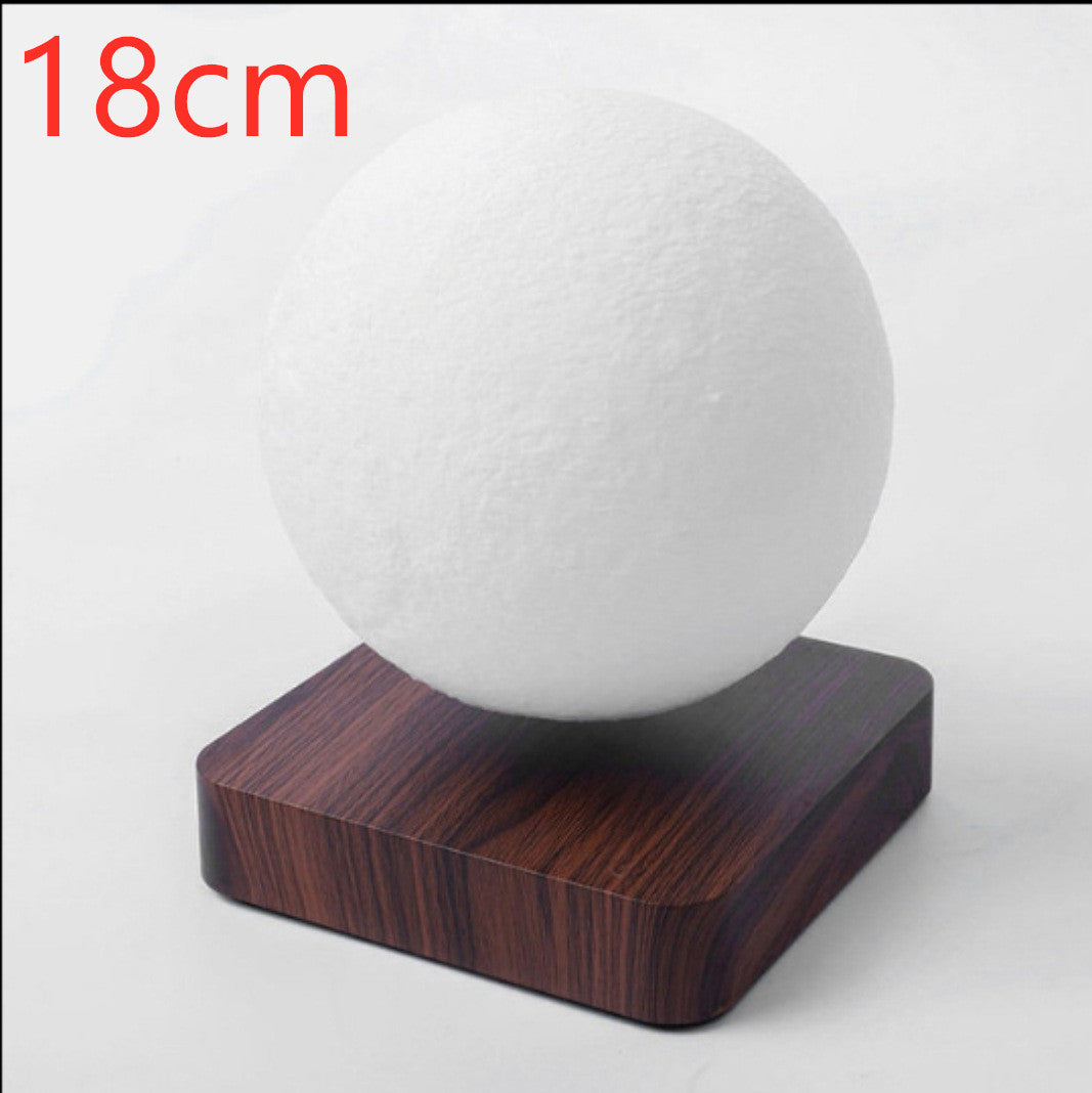 3D Magnetic Levitation Moon Night Light | 14cm | 12V | Touch Switch | Wood Base | 15mm Float | AU, EU, UK & US