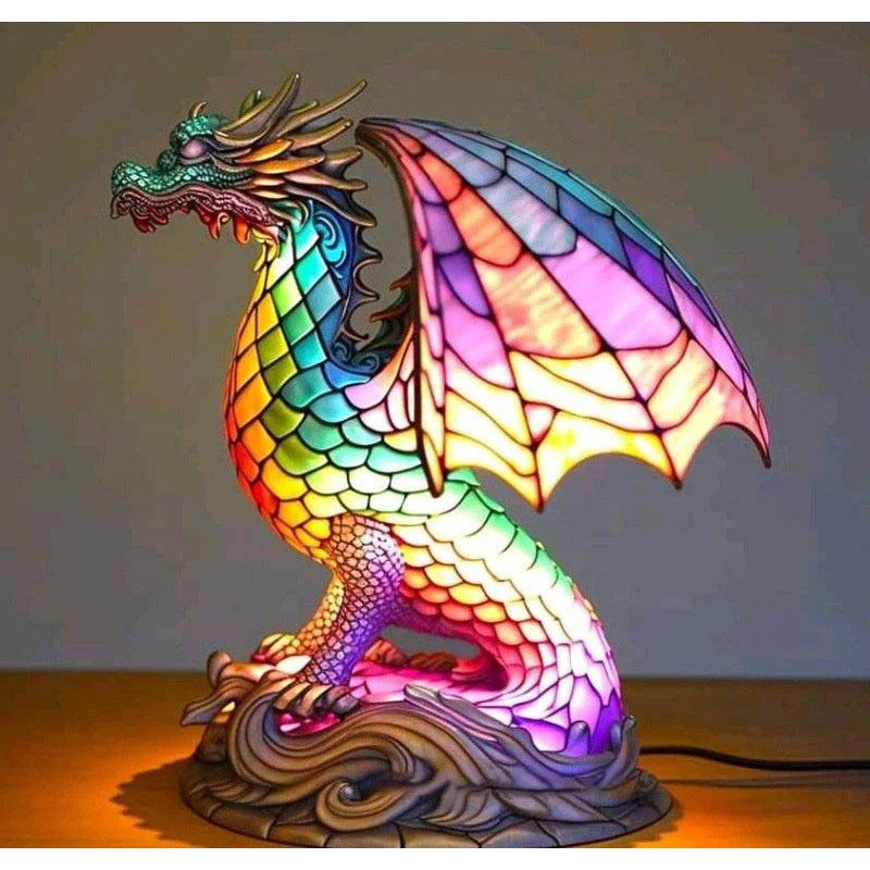 3D Resin Animal Decorative Night Light | Handcrafted | 20 Designs | Small 15cm & Large 22cm | USB | Unicorn, Owl, Dragon, Mermaid & More | Home Decor Gift
