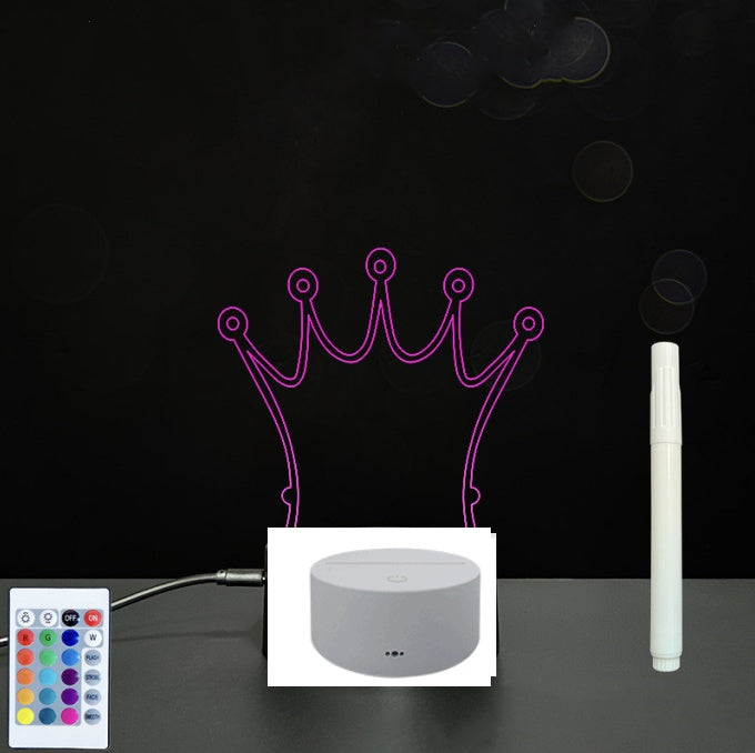 LED Acrylic Handwriting Message Board | 3W 5V USB | Touch & Remote | 16 Designs | Acrylic + ABS | Erasable Pen Included
