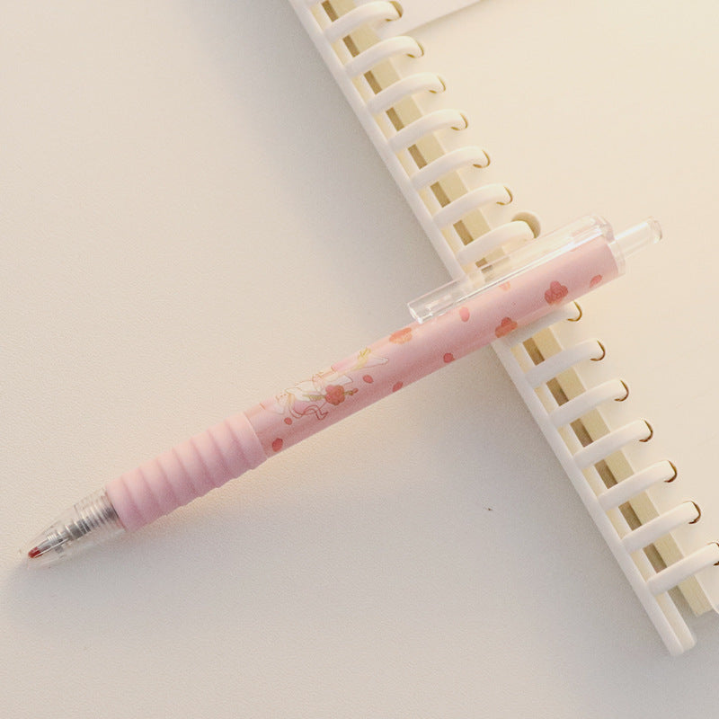 Cute Kawaii Gel Pen | Korean Stationery, Gel Ink Rollerball | 14cm | Peach & Little Magic Fairy