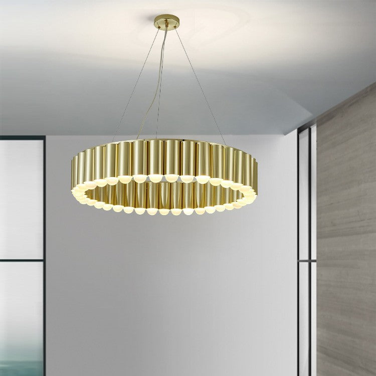 Nordic Electroplated Fish-Shape LED Pendant Chandelier | 3 Sizes, 4 Finishes, PMMA Shade, 111-240V, Warm White