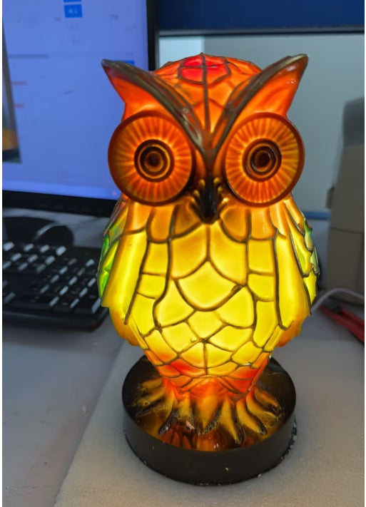 3D Resin Animal Decorative Night Light | Handcrafted | 20 Designs | Small 15cm & Large 22cm | USB | Unicorn, Owl, Dragon, Mermaid & More | Home Decor Gift