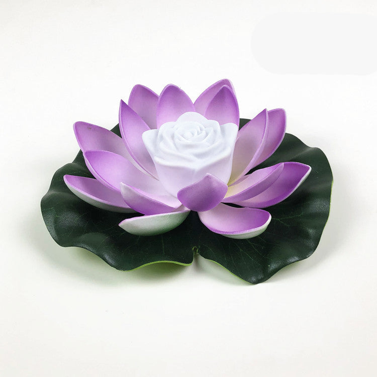 LED Lotus Flower Floating Lamp | EVA Foam | LED Light | 18cm & 28cm | Blue, Green, Red, White, Yellow & Gradient | Pool, Pond, Bath & Home Decor | Floating Water Light