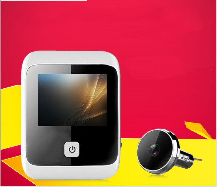 Video Peephole Door Camera | 960×480 Display | Battery Powered | 1-Year Standby | Home Security