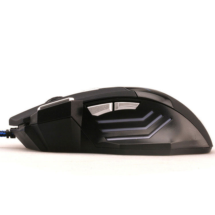 6-Button RGB Wired Gaming Mouse | 1000–5500 DPI | Nylon Braided Cable | Colour-Changing RGB | 145cm | Black | Tyrannosaurus Rex Edition