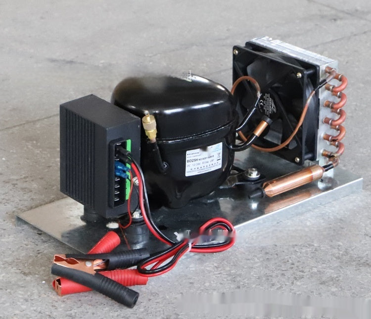 BD25HC Miniature Air-Cooled Refrigeration Compressor | R134a, 12V/24V, RV, Car Fridge & Solar Freezer