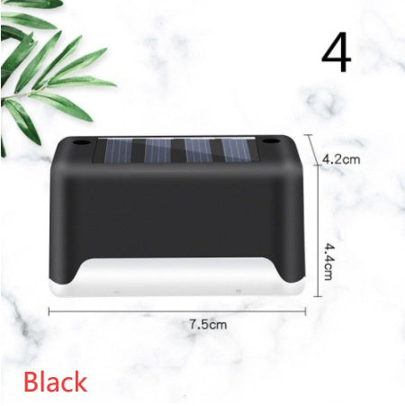 Solar LED Outdoor Step & Fence Light | Warm White | Auto On/Off | Waterproof | 75×44×42mm | European Style | Deck, Stairs, Garden & Pathway | 1–20pc Packs | Black & Brown