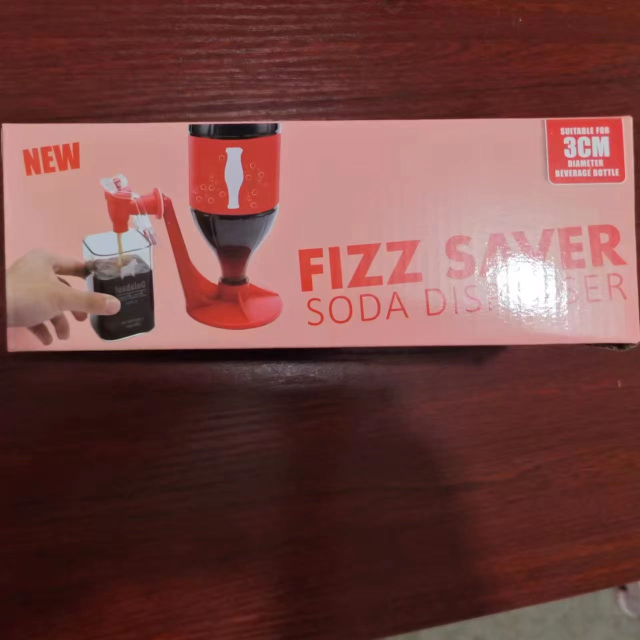 Automatic Inverted Bottle Drink Dispenser | ABS & TPR | 15cm | Hands-Free | Fits Most Bottles | No Mess | Home, Kitchen, Office & Party | Red | With & Without Gift Box