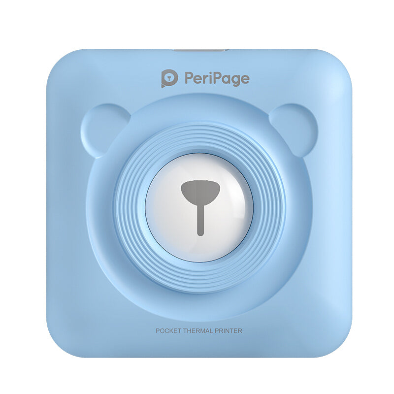 Peripage Mini Bluetooth Thermal Printer | No Ink | Photos, Labels & Stickers | 79×42×79mm | iOS & Android | Blue, Pink, Red & White | Printer & Paper Bundles