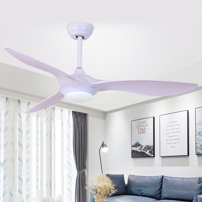 Model 1036 52-Inch ABS Fixed Blade LED Ceiling Fan with Remote | Low Voltage ≤36V, 3C Certified, Black & White