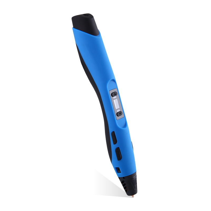 3D Printing Pen | 3D Drawing & Graffiti | EU, UK & USA Plug | 18cm | Black, Blue, Green & White
